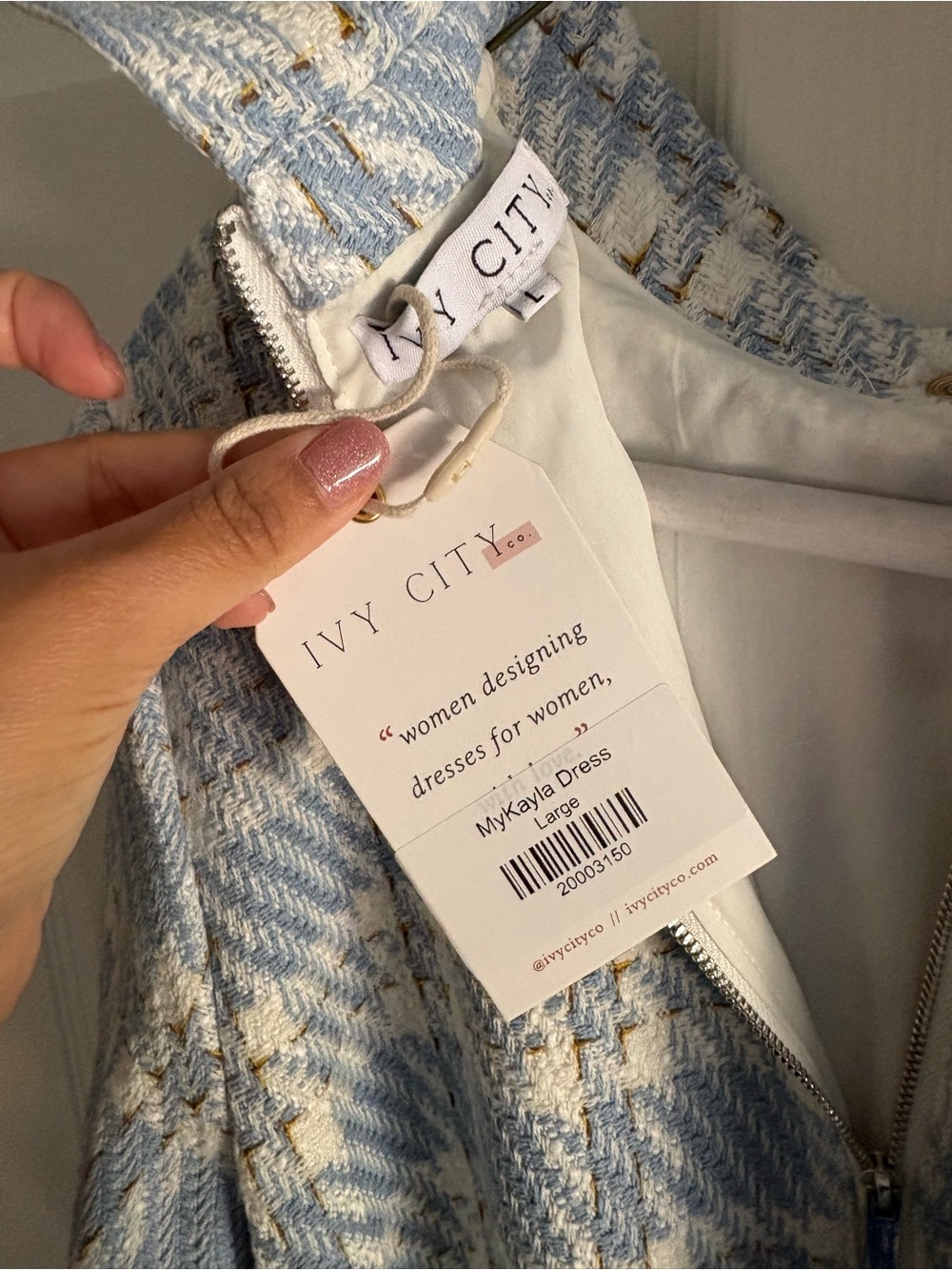 ivy city mykayla dress large nwt - Picture 4 of 4